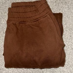american eagle brown joggers size xs